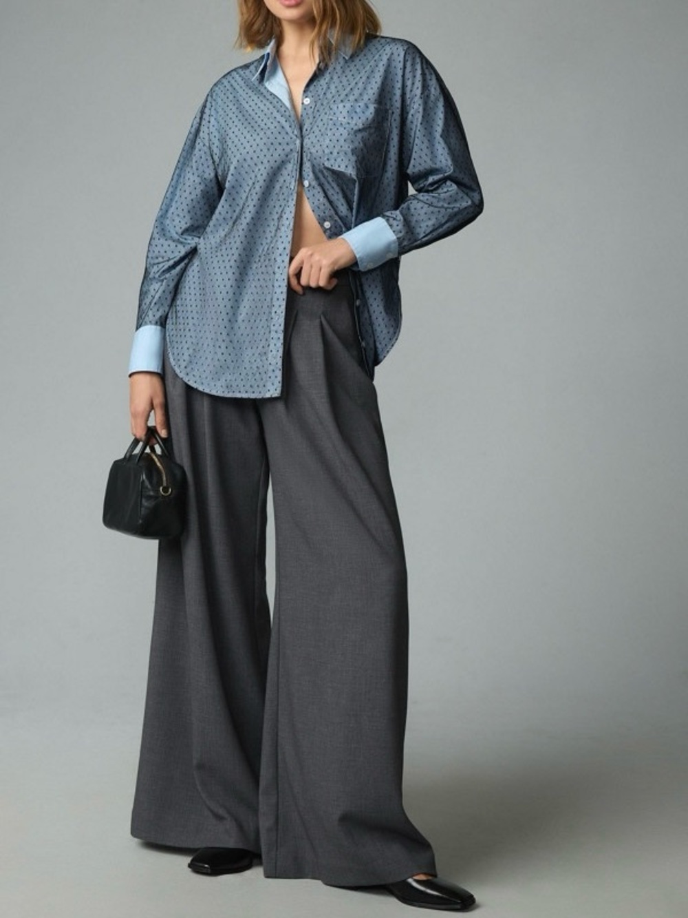 Maeve by Anthropologie | The Bennet Buttondown Shirt: Tulle Overlay Edition